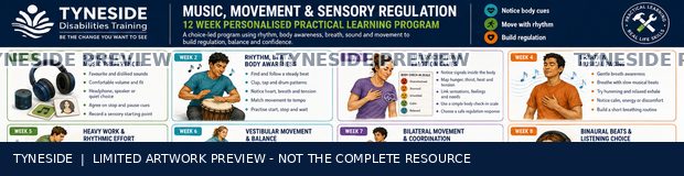Watermarked excerpt of Tyneside Music, Movement & Sensory Regulation artwork