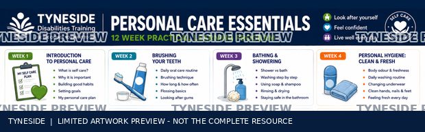 Watermarked excerpt of Tyneside Personal Care Essentials artwork